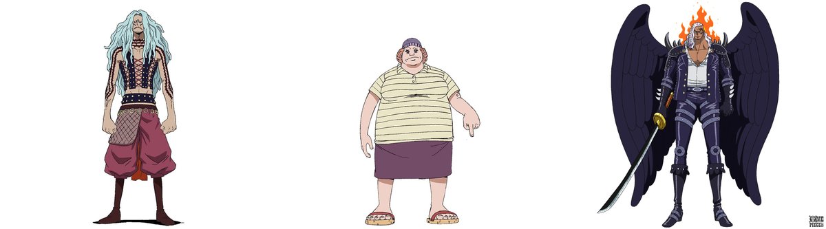 自転車に乗ったキャラクターのワンピース