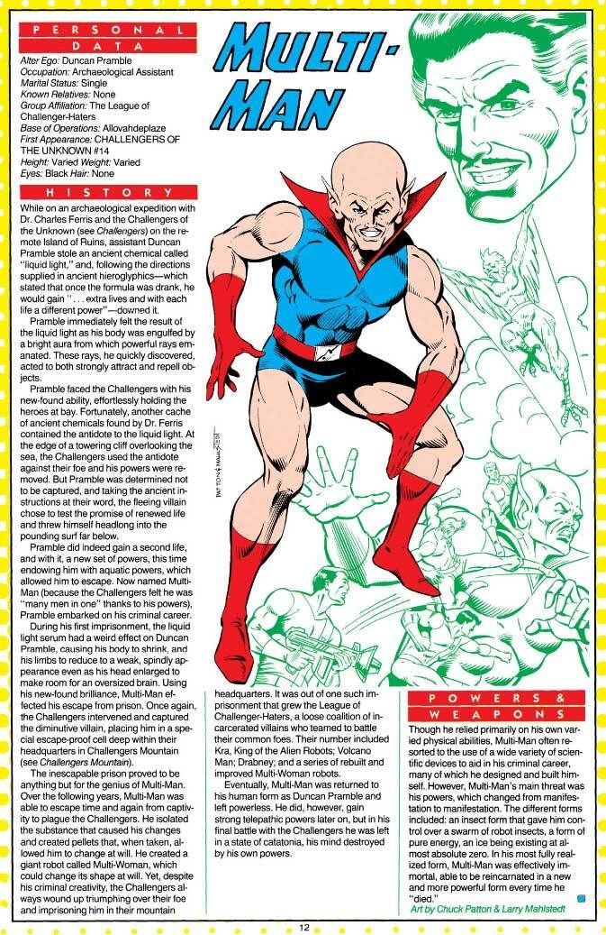 JLIpodcast's tweet photo. Check out today's episode of WHO'S WHO REVIEW PODCAST! We use the randomizer to dip back into the original WHO'S WHO &amp; take a fresh look at classic entries. Including the Injustice League's own Multi-Man!  
https://t.co/QsowXC9ghb https://t.co/0JS6v95Htx