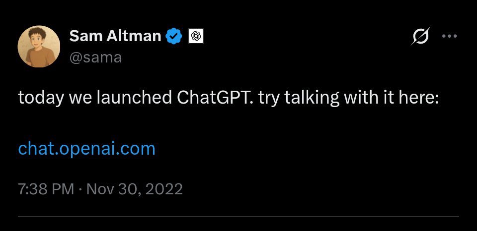 gauravkheterpal's tweet image. Can you believe it - @ChatGPTapp was launched on this day just 3 years ago!