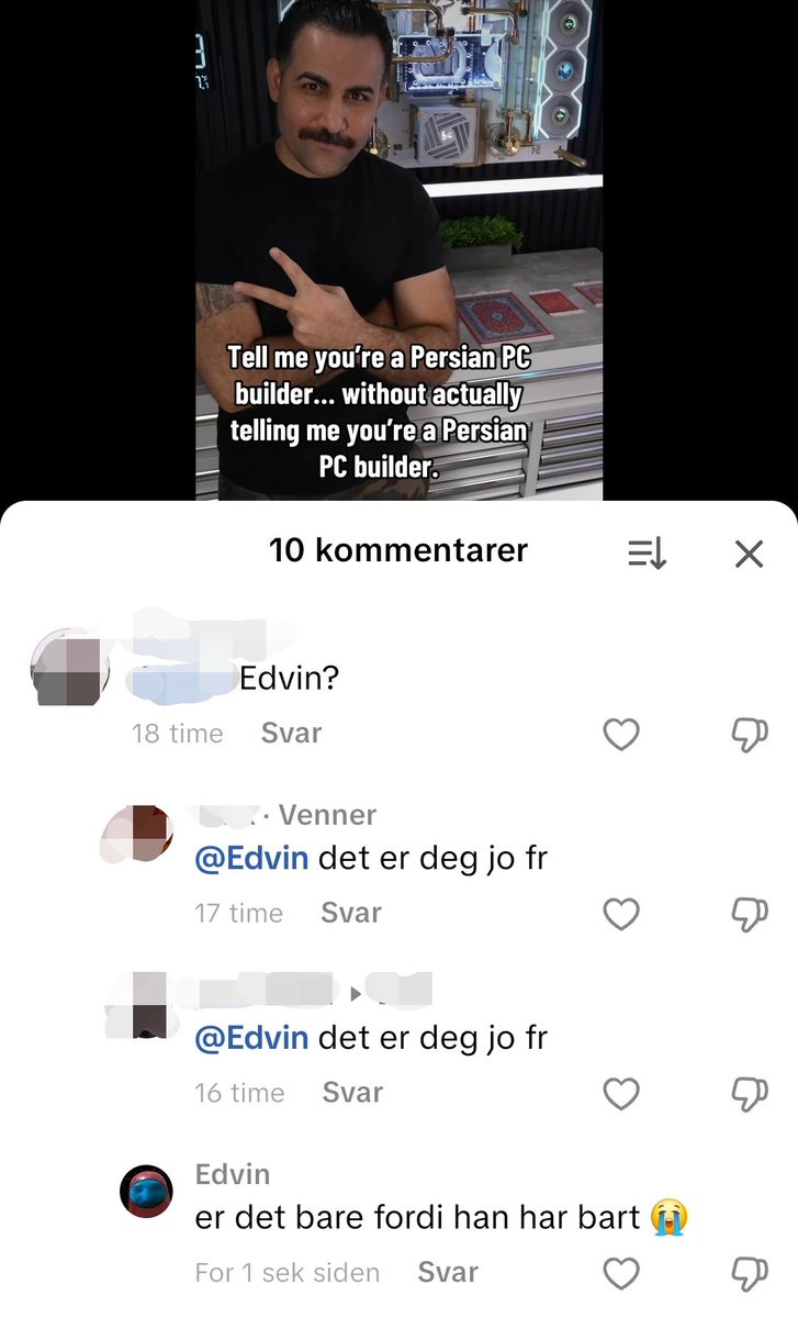 dere tror vel ikke at det er meg vel 😔