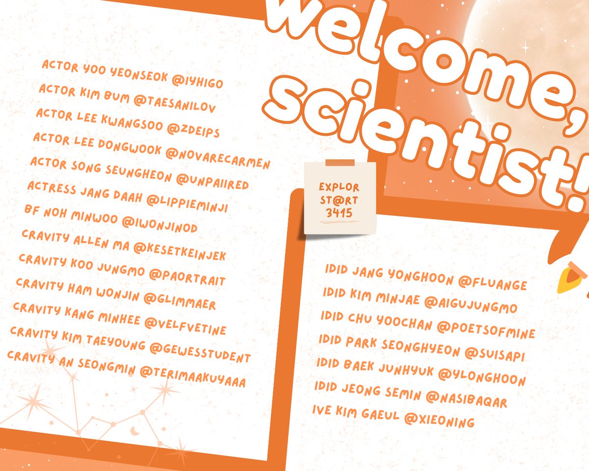 WELCOME, SCIENTISTS! 🚀 tweet media