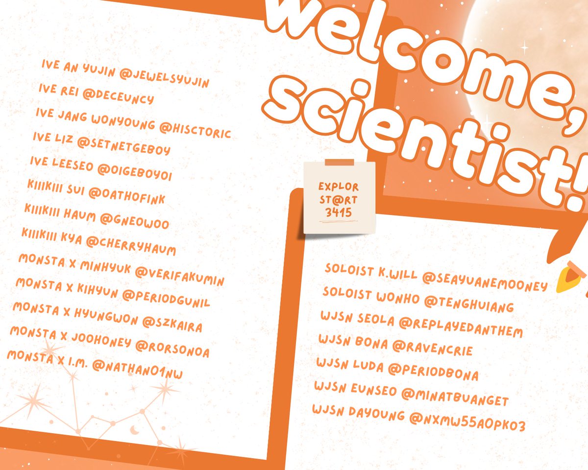 WELCOME, SCIENTISTS! 🚀 tweet media