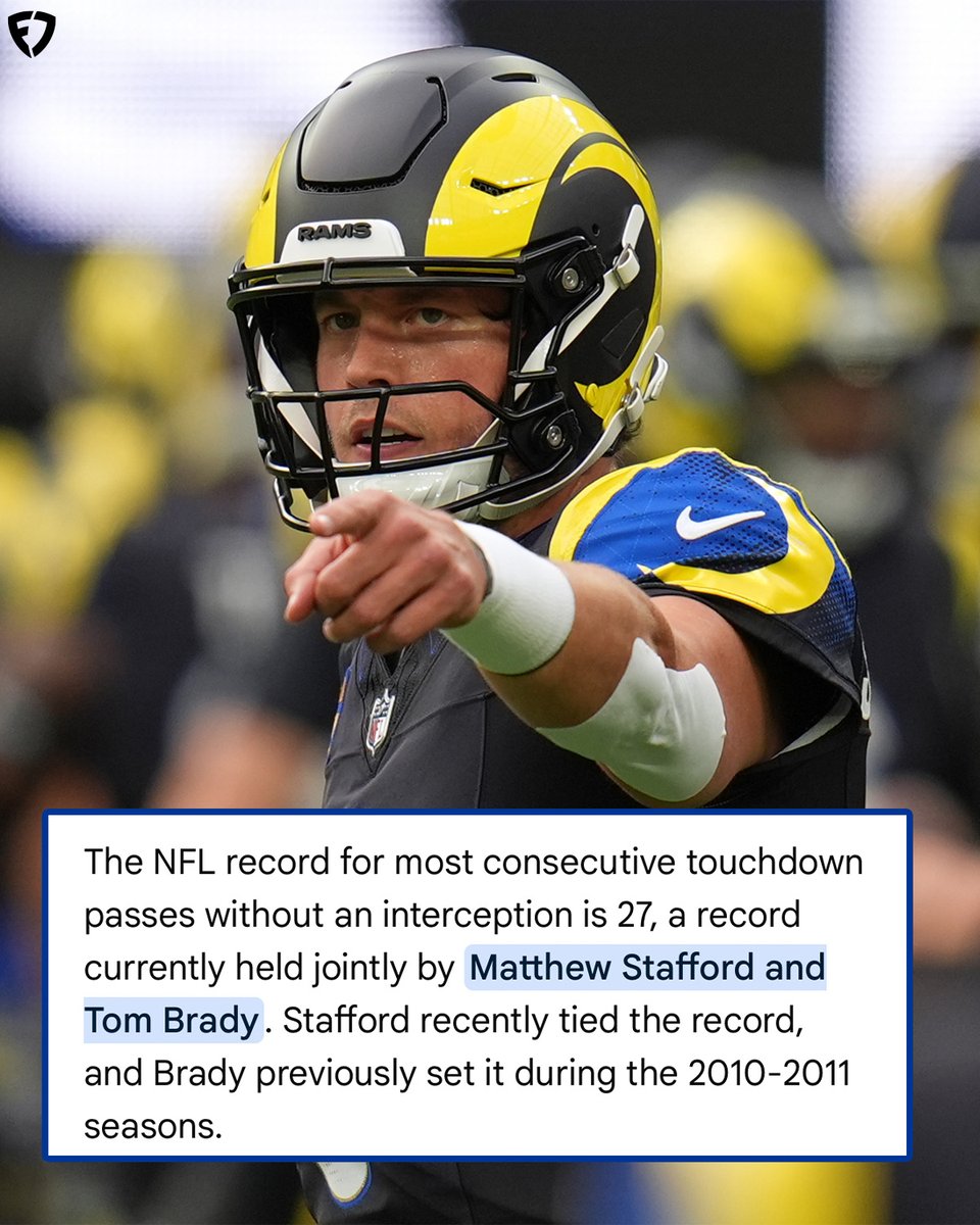 Matthew Stafford is 1 TD away from setting the NFL's all-time