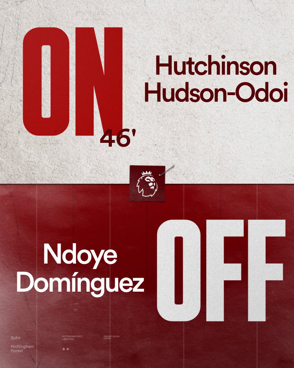 Double change at the break. 🔁