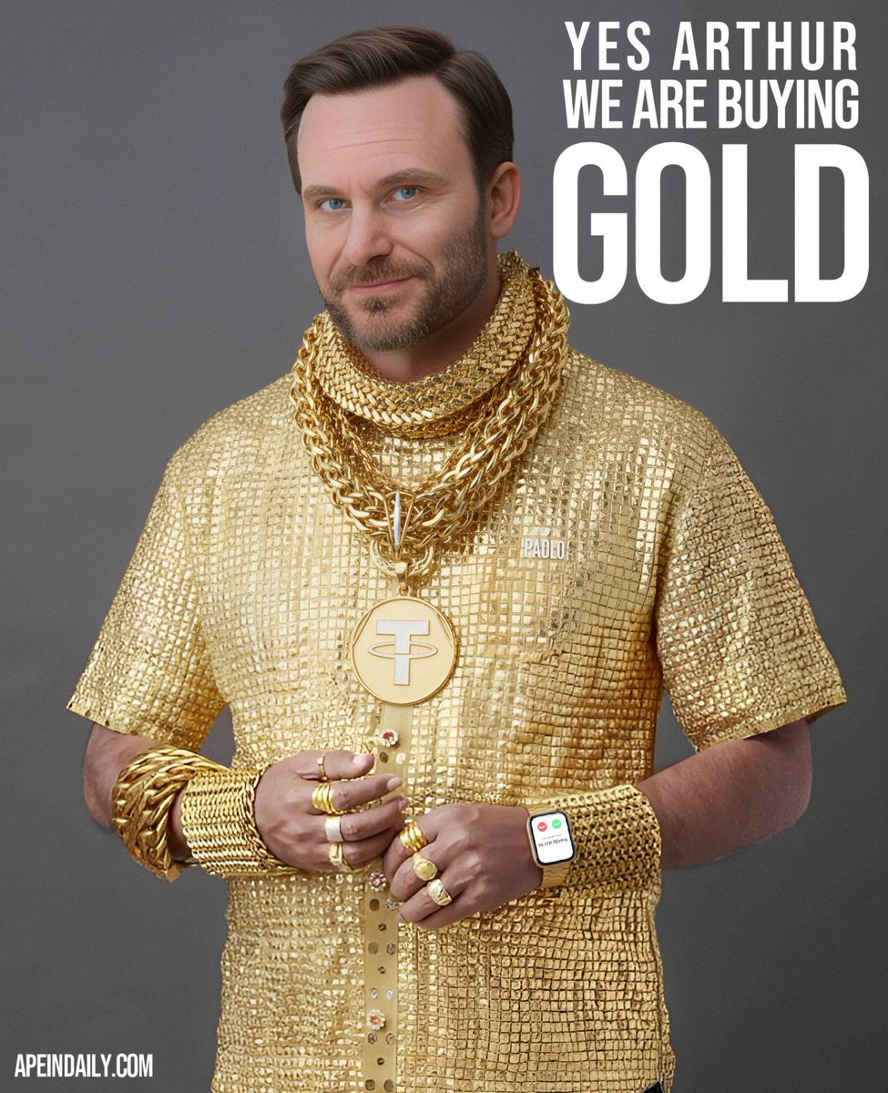 apeindaily's tweet image. YES ARTHUR, A SHINY YELLOW BRICKS, AURUM, ELEMENT 79
#gold #tether 
@paoloardoino