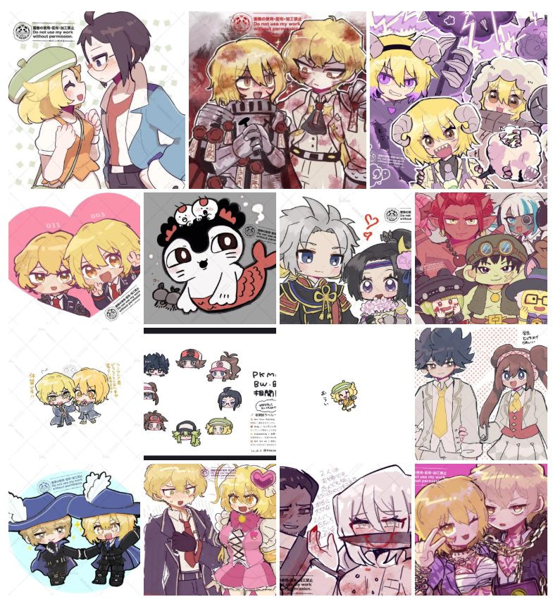 #今月描いた絵を晒そう 
11月分❣予想以上にドンキとシンクレアを描いてた☺️ 