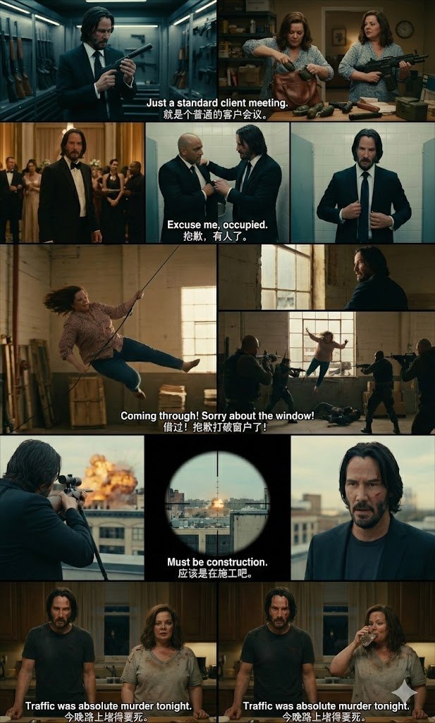 Nano Banana Pro version of "Mr. and Mrs. Smith" - Episode 2! Night Shift ===== ===== Pl...