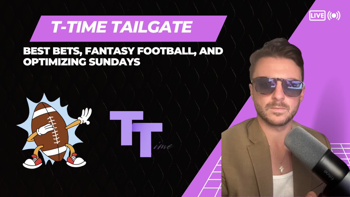 Merman00's tweet photo. 🚨T-Time Tailgate Week 13🚨
LIVE @ 11:30 AM EST

https://t.co/CS3gLQ8hPz https://t.co/ewurTkaGax