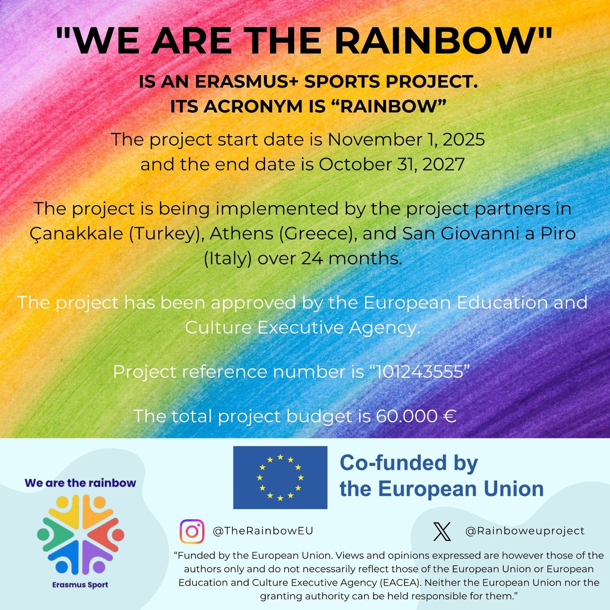 CiviAthelt's tweet photo. "We Are The Rainbow"-
🌈𝑹𝒂𝒊𝒏𝒃𝒐𝒘 𝒔𝒕𝒂𝒏𝒅𝒔 𝒇𝒐𝒓 𝒄𝒍𝒆𝒂𝒏 𝒔𝒑𝒐𝒓𝒕𝒔
A project that uses the power of sports to educate, raise awareness, and speak out against violence. https://t.co/kqKnemBiNM