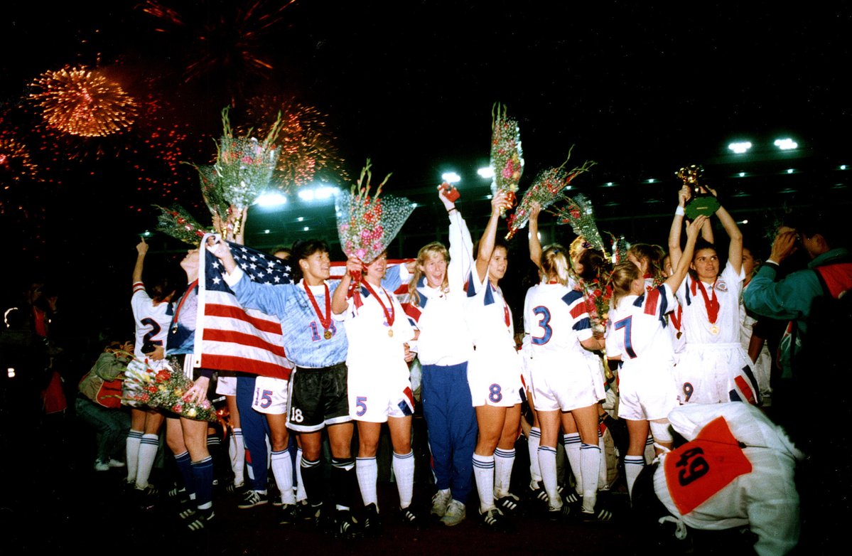 USWNT's tweet image. OTD in 1991: We brought home the first ever @FIFAWWC 🏆