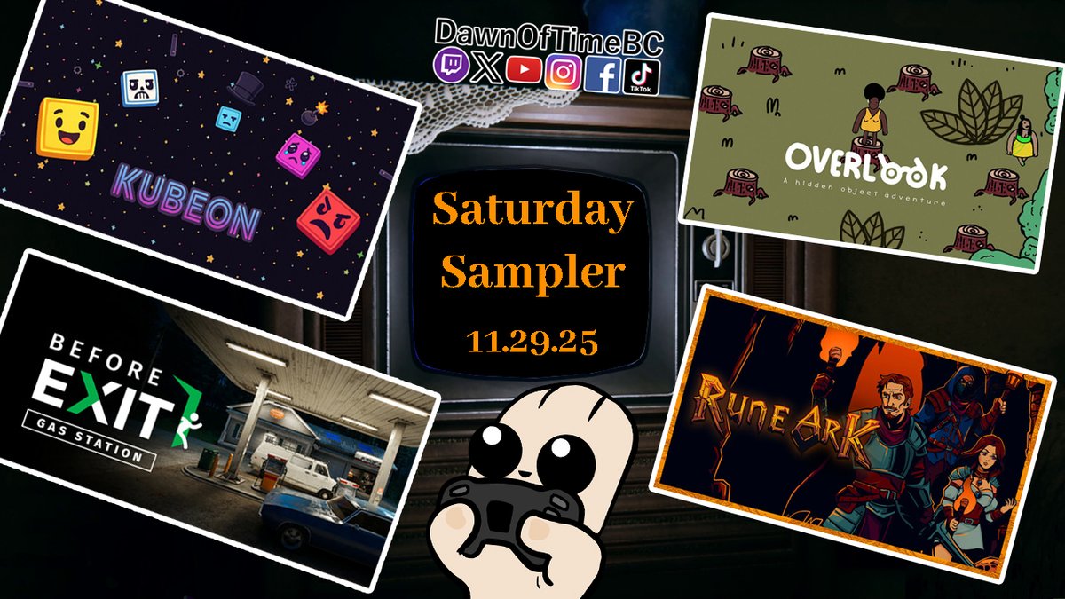 DawnOfTimeBC's tweet photo. 11.29.25 Saturday Sampler: Kubeon, Before Exit Gas Station, Overlook &amp; Rune Ark - Saturday's Twitch Stream Vod up on YouTube Now!
https://t.co/wVSTfa1evD https://t.co/IyE3WQKlgk