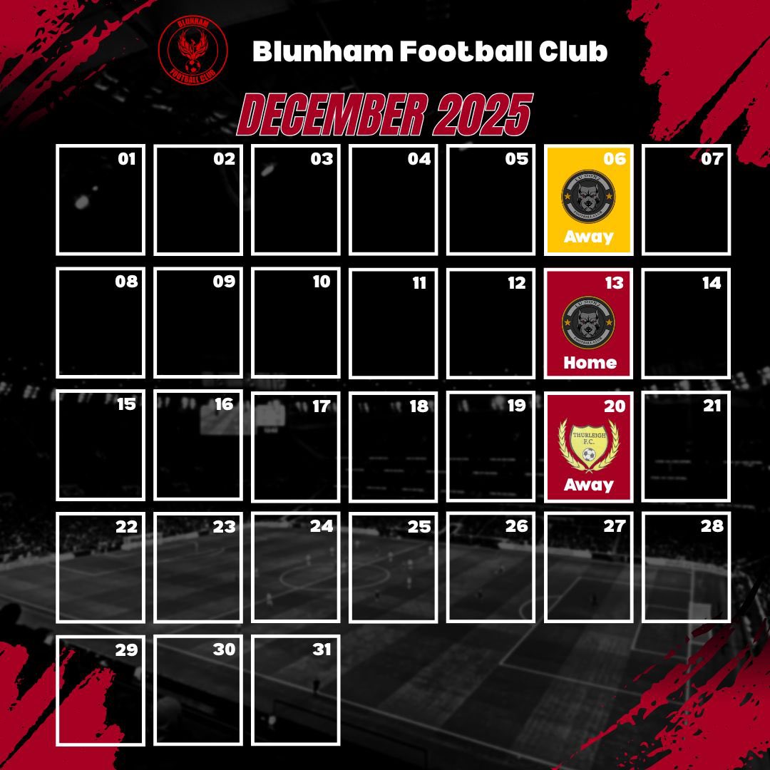 Blunham_fc's tweet photo. โฝ December Fixtures โฝ
A big month ahead with three tough tests, including a County Cup clash to kick things off! ๐ฅ๐
๐ 1 Home | 2 Away | 1 Cup
Letโs finish the year strong, lads! ๐ช๐ดโซ๏ธ
#BlunhamFC #UpTheBlunham #DecemberFixtures #CountyCup #LocalFootball https://t.co/tJX2YItIQo