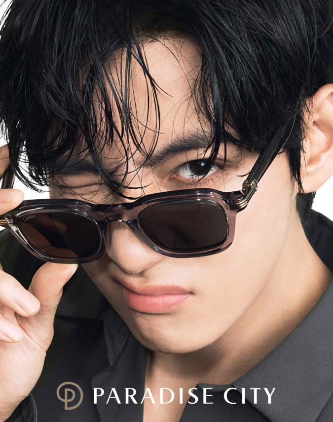 AboutMusicYT's tweet image. Taehyung becomes the newest brand ambassador for Paradise City.