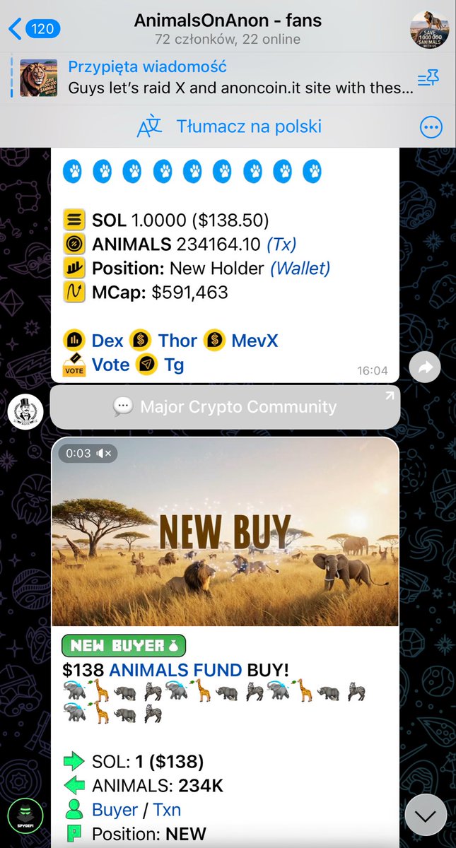 Kuaigon3's tweet photo. Tg group for community - $ANIMALS

Maybe you can speak to anon dev for update it on https://t.co/LuDTEifSro 🙏🏻 If he wants ownership of this I can give him ofc, will set up everything what he needs too 🫡
@anoncoinit ?? 🤭

If there is a group of willing and hardworking people here, I invite you to the tg group for the project - $ANIMALS.

https://t.co/OKLmdu0m0r

It’s safu - we are here just for talks. I set up it for everyone who want’s talk about project with other holders 🤝