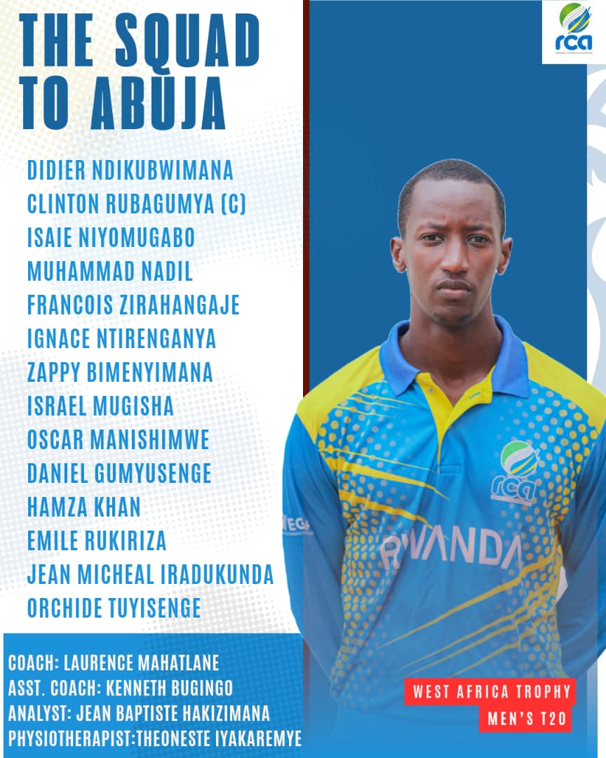RwandaCricket's tweet image. Next stop: Abuja Ready for the West Africa Trophy Men’s T20.
#GrowingWithEveryStep #Rwandacricketassociation