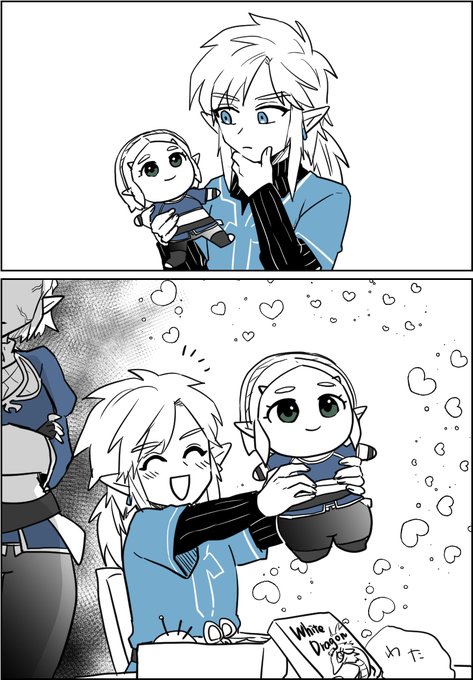 ぬいを盛るリンク君 