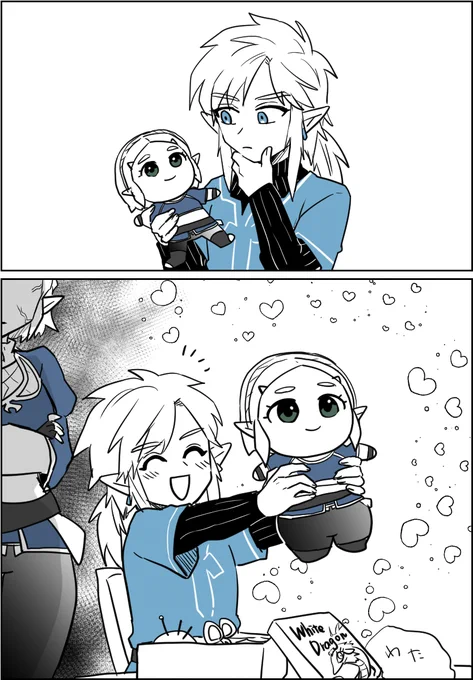 ぬいを盛るリンク君 