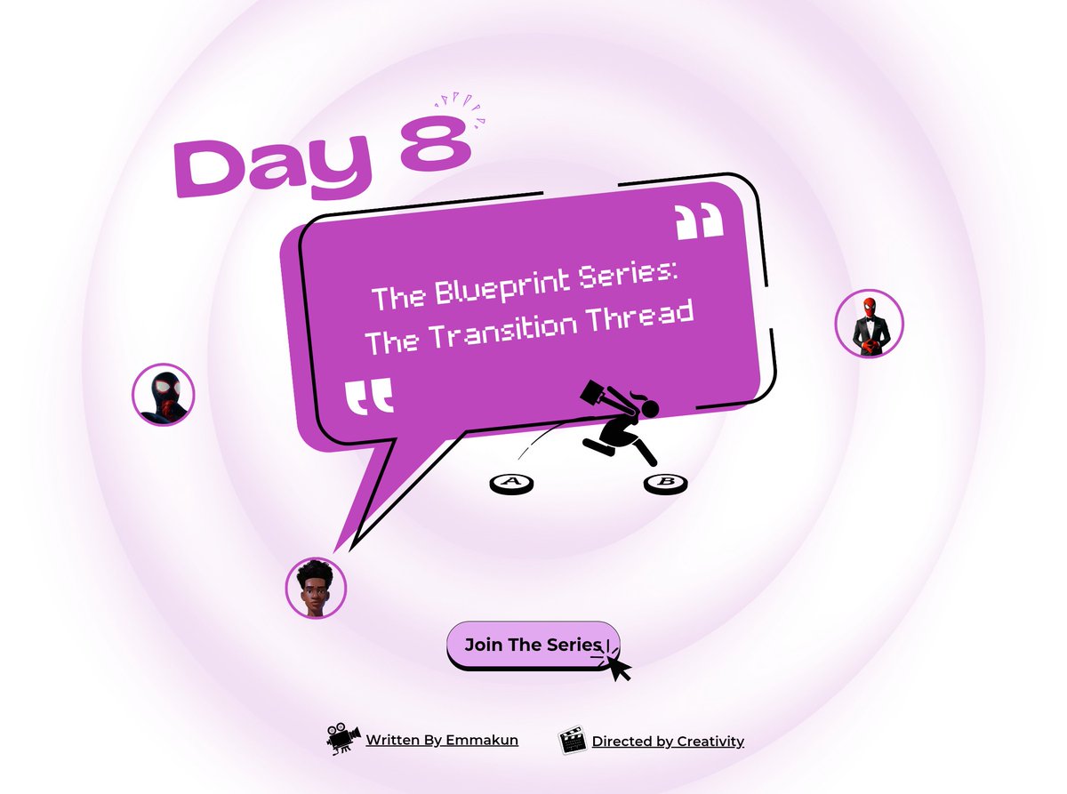 Emmakun985's tweet image. it&apos;s of the knowing that good ideas feel weak when they don’t connect smoothly.

transitions aren’t meant to be seen as decoration, they’re bridges that stop readers from falling off between sentences or sections.

use directional phrases that tell the reader where you’re taking…