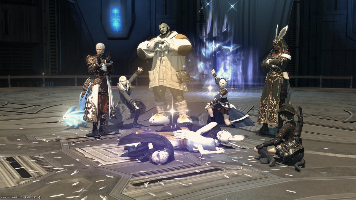 Ney_V_ff14's tweet image. 極ツクヨミ、くりあ！どなりん初参加なのに理解早くてすごかった…！ ＃FCひだまりにゃんこ