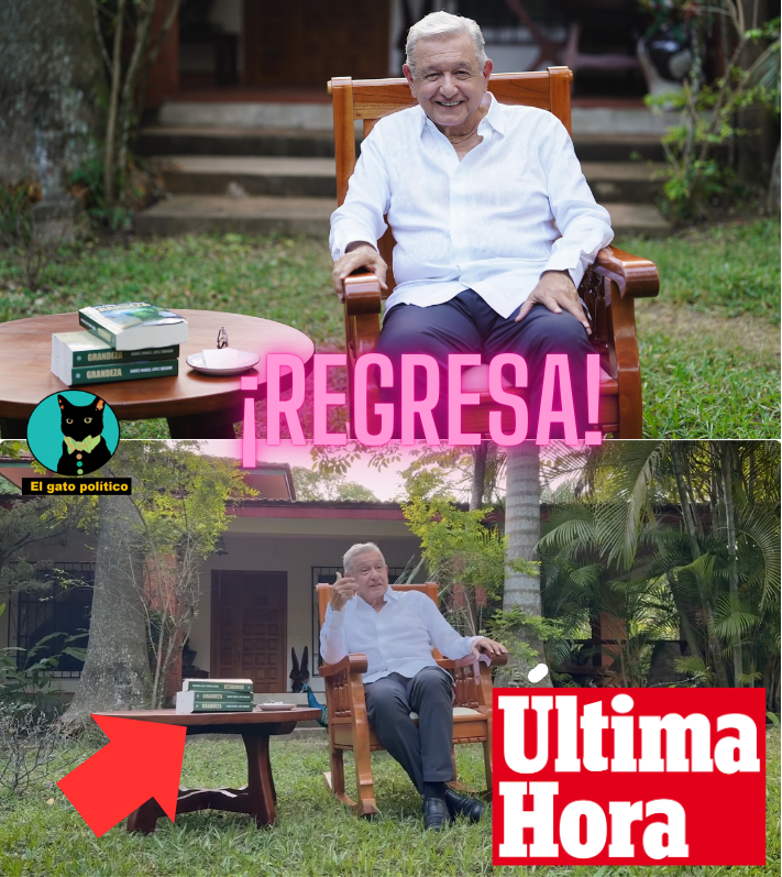 elgatopolitico_'s tweet photo. 🔴🔴¡Última hora!
Nuestro gran presidente AMLO reaparece y habla de política.

"¿Cómo no voy a estar contento, feliz? [...] Quien me sustituye en la presidencia es una mujer excepcional y continúa la transformación [...] Ya me retiré de la actividad política, no hay que hacerle sombra a nuestra presidenta, ella es la que conduce y lo está haciendo muy bien", dijo presentando su libro Y descartando su regreso político.

No cabe duda que es una leyenda y es el nuevo Padre de la Patria. Dios lo bendiga siempre. 🙏🙏