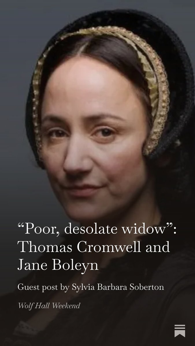 “Poor, desolate widow”: Thomas Cromwell and Jane Boleyn - Guest post by Sylvia Barbara Soberton <a href="/SylviaBSo/">Sylvia Barbara Soberton</a> 

In 1536 Thomas Cromwell received a letter from Jane Boleyn. In the letter Jane begged for Cromwell’s assistance.

wolfhallweekend.substack.com/p/poor-desolat…