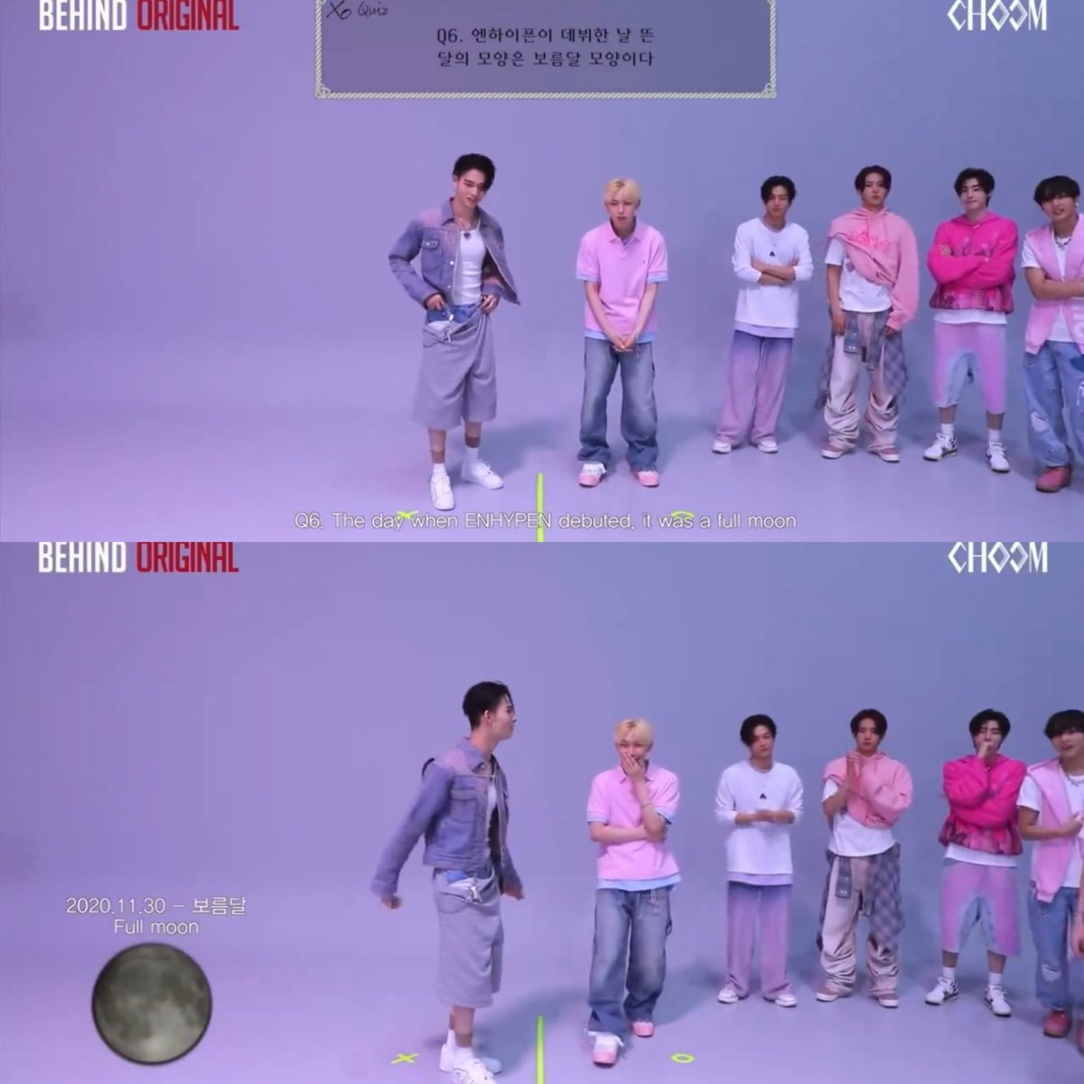 EN7ernally's tweet photo. when fate was already working overtime before they even debuted… 😭

- before the finale of i-land, they were all in the kitchen, and cup number 7 was missing
- that i-land photo where all seven of them were next to each other
- the day they debuted, there was a full moon
- on their very first day in the dorm after debut, someone from the protocol team wrote on the whiteboard that their goal was to win a daesang in 2025 and they actually did