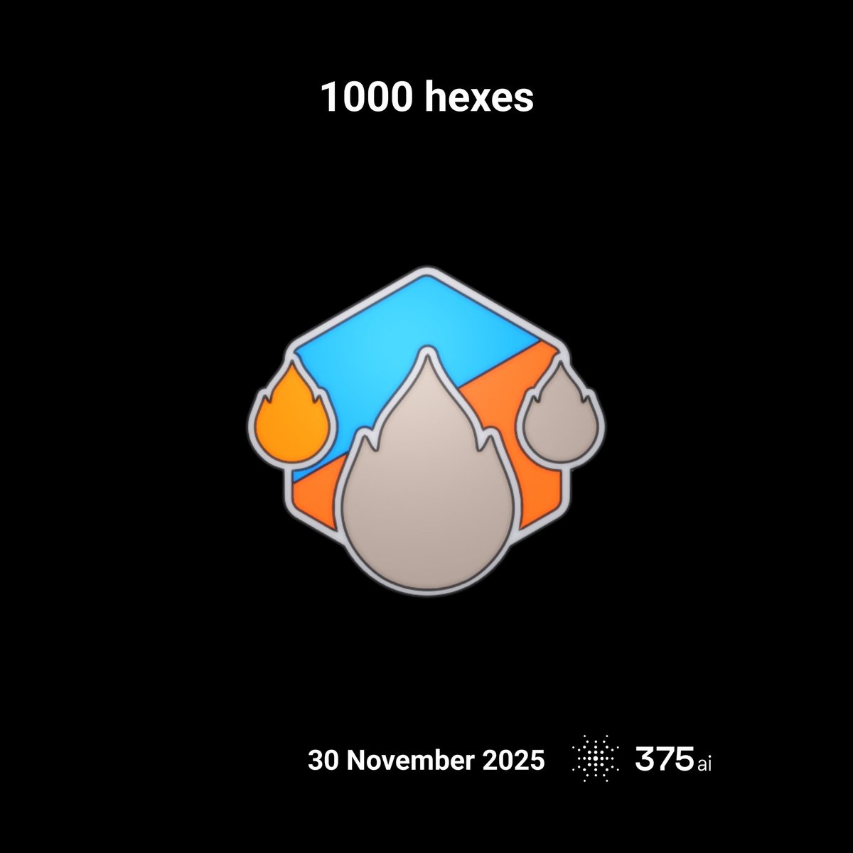 _tholine_'s tweet image. I’ve just covered 1000 hexes on #375go! #discovergo