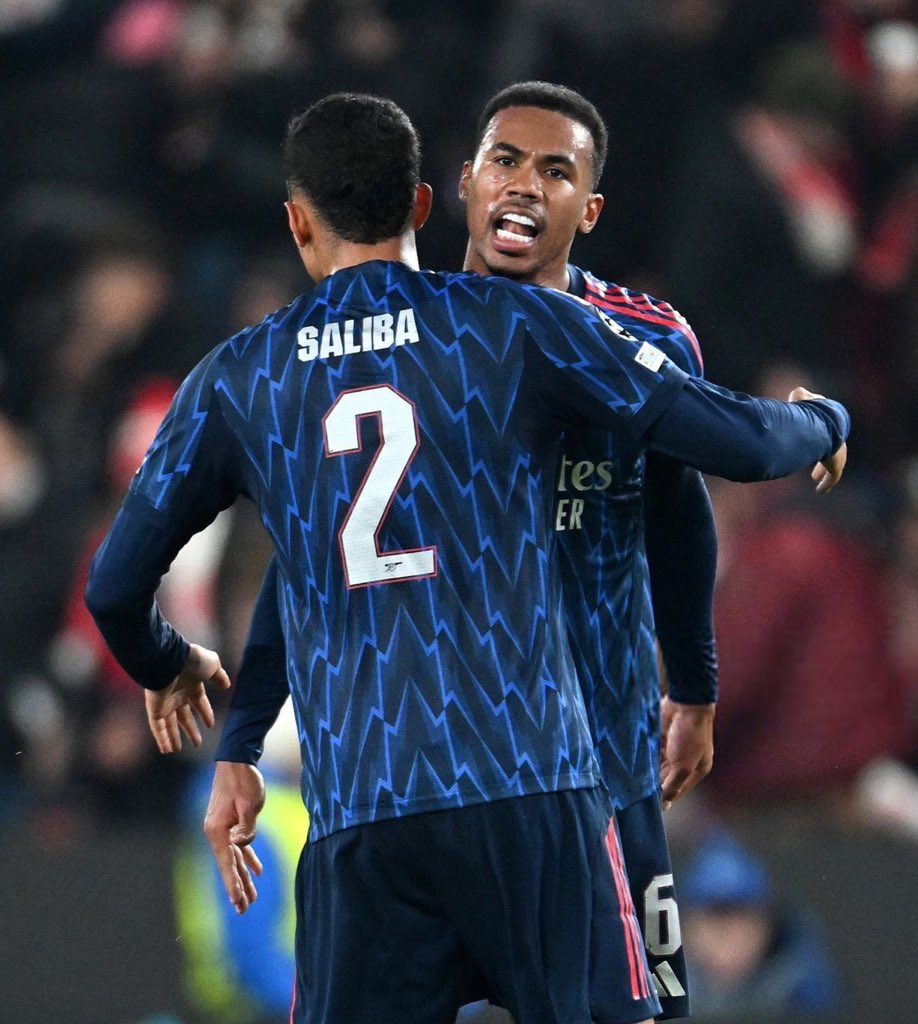afcstuff's tweet photo. Notable absentees from Arsenal’s squad:

William Saliba ❌
Gabriel Magalhães ❌
Leandro Trossard ❌
Kai Havertz ❌ https://t.co/sn8HEnmiBc