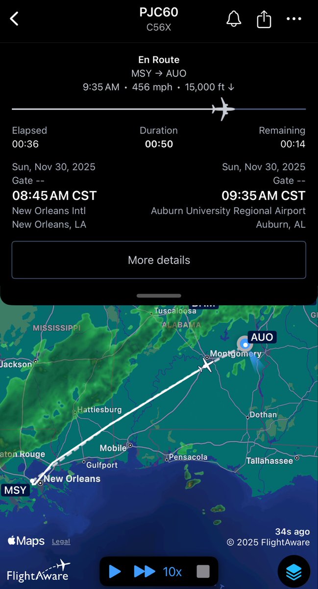Alright Auburn folks… I’ve got nothing to do and live by the airport. I’m gonna go check this one out. Will report back…