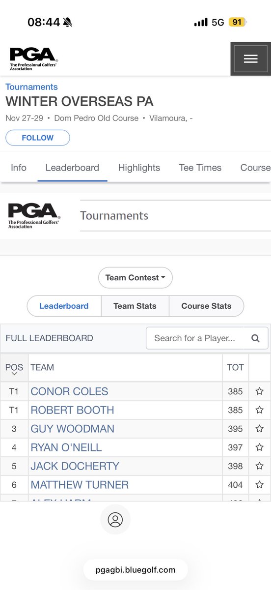 Robert Booth PGA tweet media