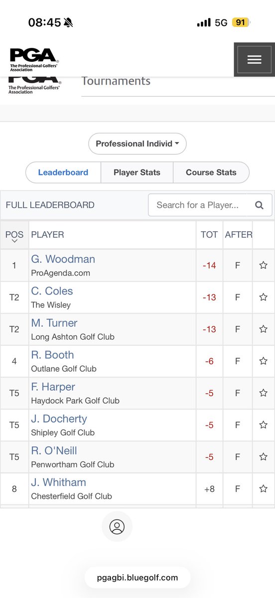 Robert Booth PGA tweet media