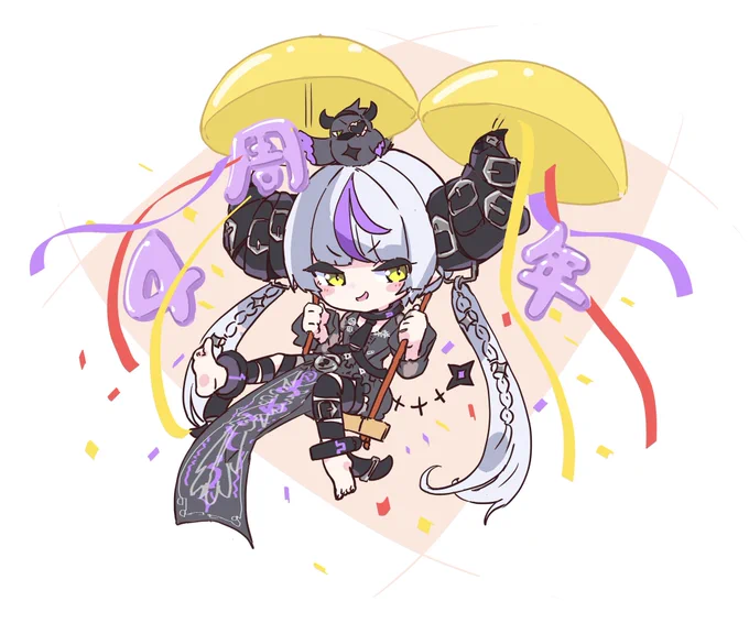 #laplus_artdesu #ラプ様4周年記念 おめでとう