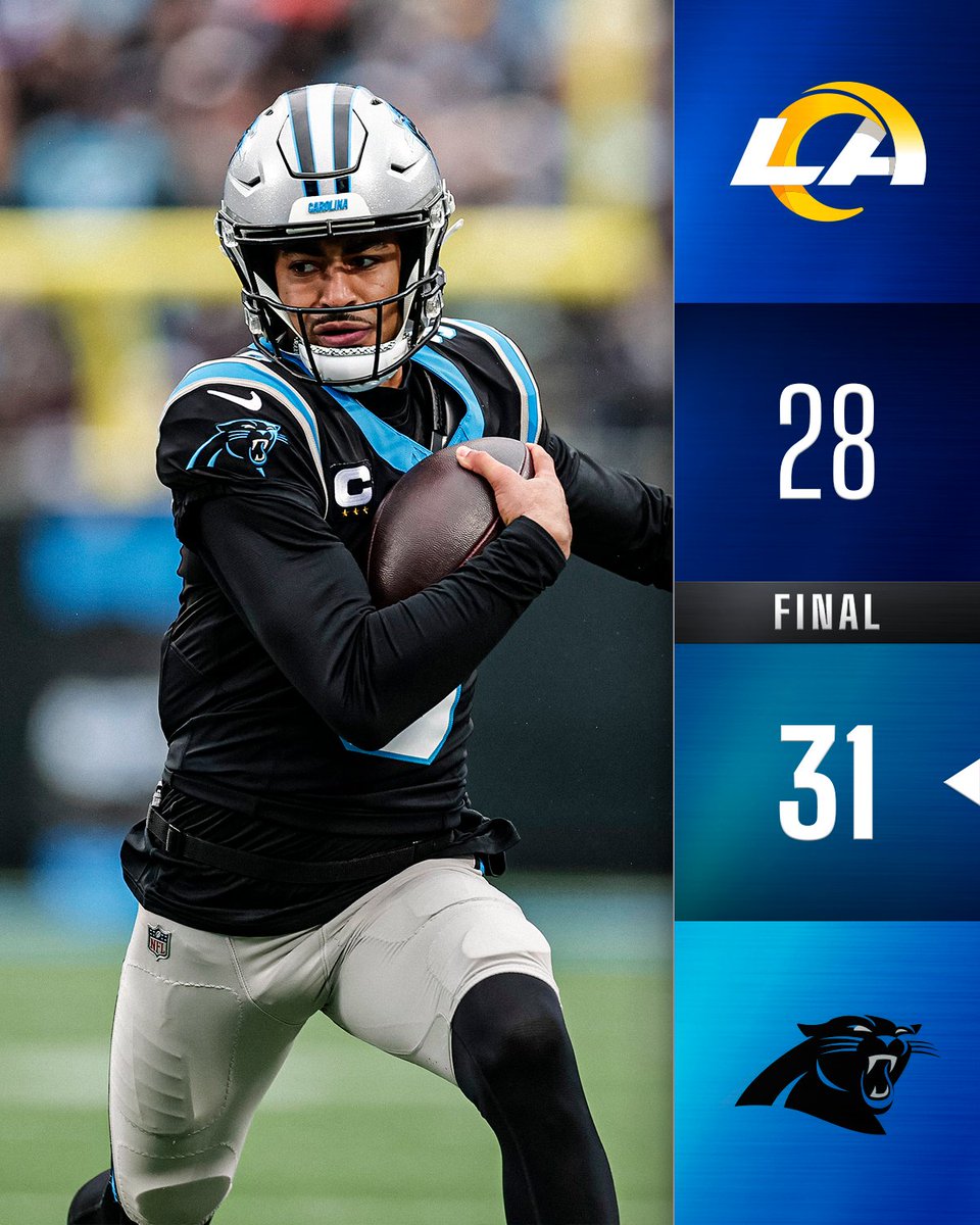 FINAL: @Panthers upset the Rams in Week 13! 🔥 