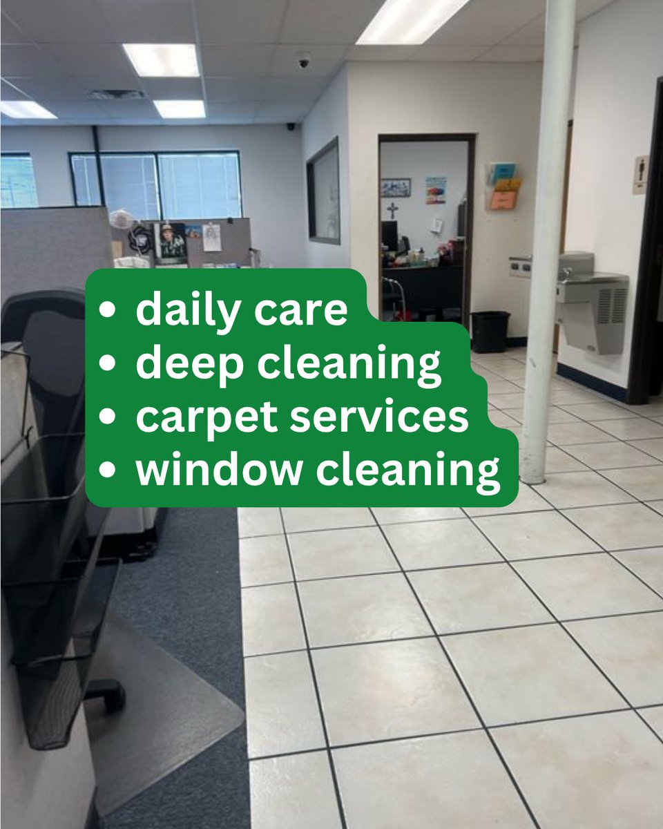 DeltaJanitorial's tweet image. A clean workspace builds trust.
Our partnership with Discount Motors Collections in Arlington transformed their office into a space that inspires confidence and productivity.
#DeltaDifference #CleanWorkspaces #DFWBusinesses