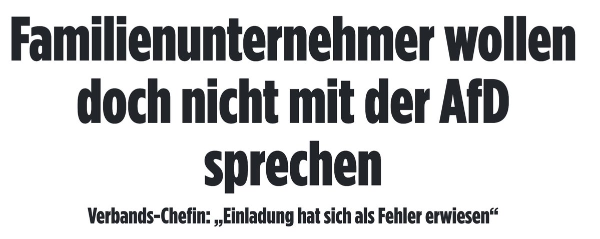 Liebe Familienunternehmer, heult nicht, wenn ihr die Energie, Steuern und Abgaben nicht mehr zahlen könnt.
Jeder bekommt das, was er verdient.