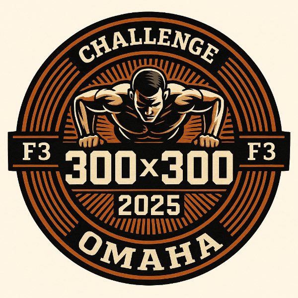 #HIMS of <a href="/F3Omaha/">F3Omaha</a>, Starting Tomorrow is the 300 by 300 Challenge. 

In the month of December, complete 300 push ups, 300 core exercises per day. All Beatdown/Smurph exercises count towards your daily 300. Registration is on Paxnet under challenges! Aye

🔥⚒️🔥