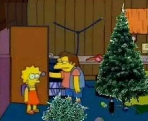 Te mentí, no vamos a coger. Vamos a desenredar las luces y decorar el arbolito.