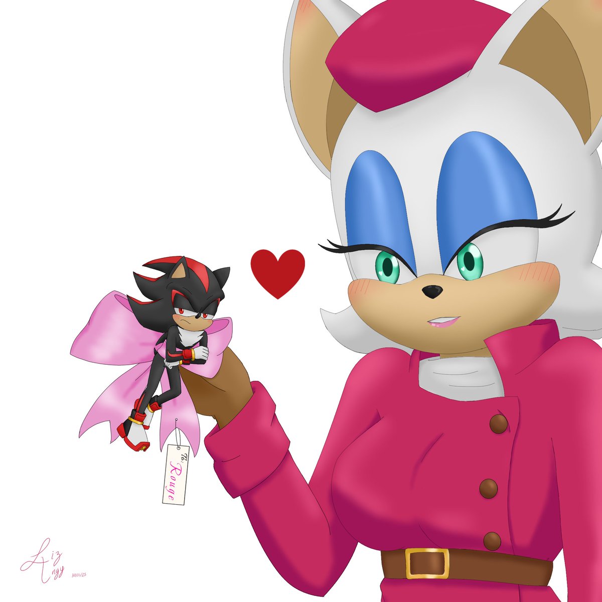 LizAngy_art's tweet photo. A gift for Rouge ❤️ https://t.co/LzMemhp9Ev