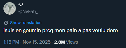 Diaby_lv1's tweet photo. flow, aura et prime dans le même tweet https://t.co/dmVBLffWli