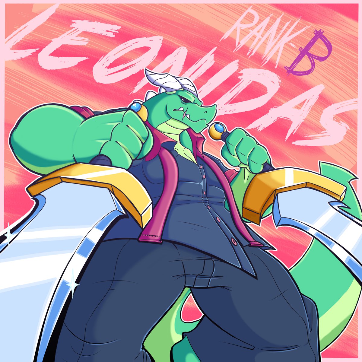 Leonidas Looking Cool 😎
Art trade with <a href="/ShurtVisor/">ShurtVisor 🍉</a>