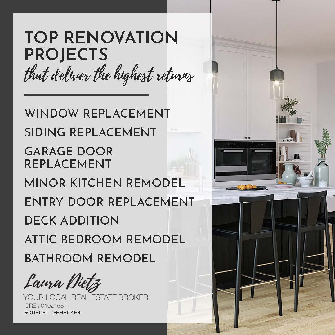 LauraDietzRE's tweet image. Overwhelmed by renovation ideas on Pinterest and HGTV? Not all projects add equal value to your home. I’ve got top recommendations to help you prioritize. Unsure where to begin? Contact me, and we’ll find the perfect starting point together! #realestate #remodel #realestateexpert