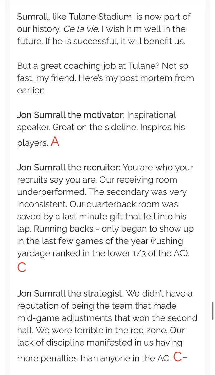 Tulane Athletics Forum tweet media