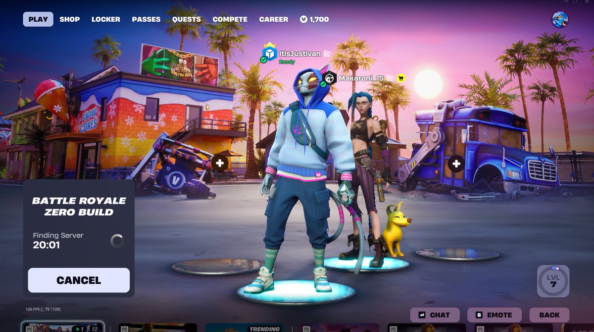 Gotta love waiting 20+ minutes for a match <a href="/FortniteStatus/">Fortnite Status</a>