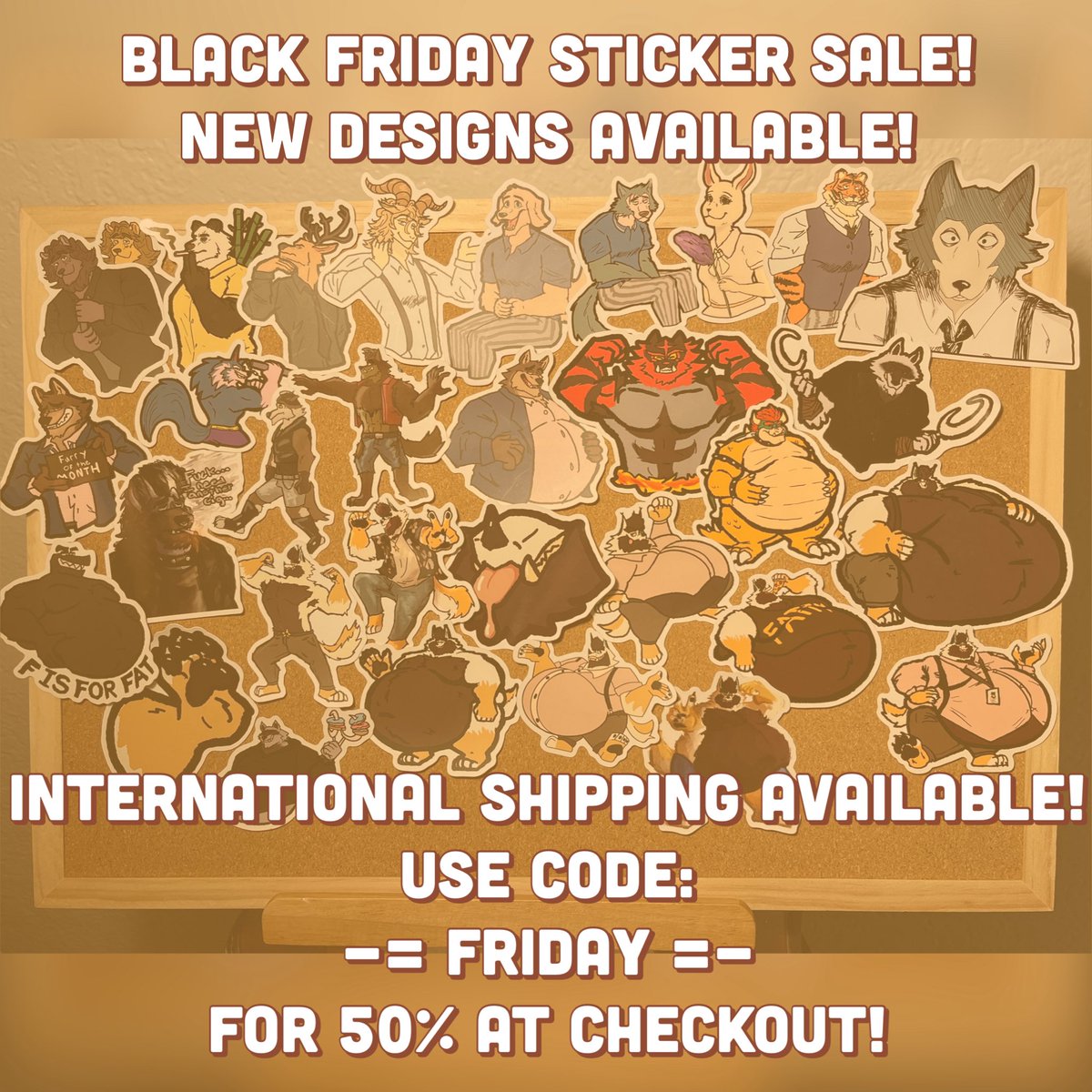 ArksonChronicle's tweet photo. Heyya lads! I’m running a Black Friday sale over on my shop! 50% off your entire order using code FRIDAY! Please check out my shop ✨

https://t.co/d04ajsU9Nl https://t.co/l5VkX9nLSO