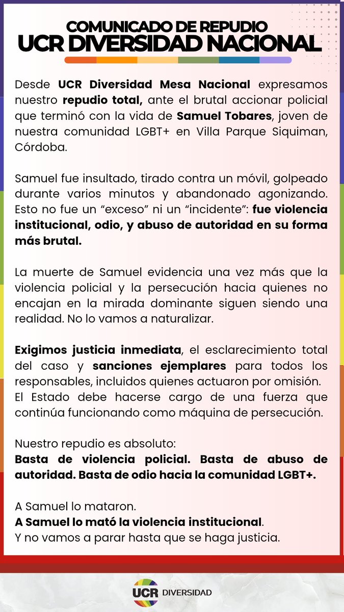 UCRDN's tweet photo. ⚠️ COMUNICADO DE UCR DIVERSIDAD ⚠️ https://t.co/krW5heAjtl