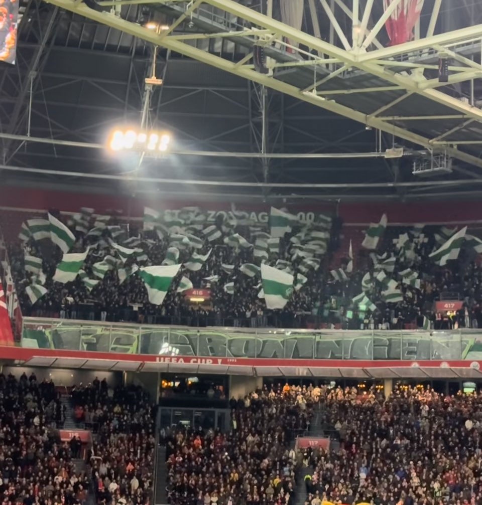 Na slecht 6 minuten is de wedstrijd Ajax - FC Groningen definitief gestaakt. De 1.200 meegereisde <a href="/fcgroningen/">FC Groningen</a> keren weer huiswaarts. #AJAGRO