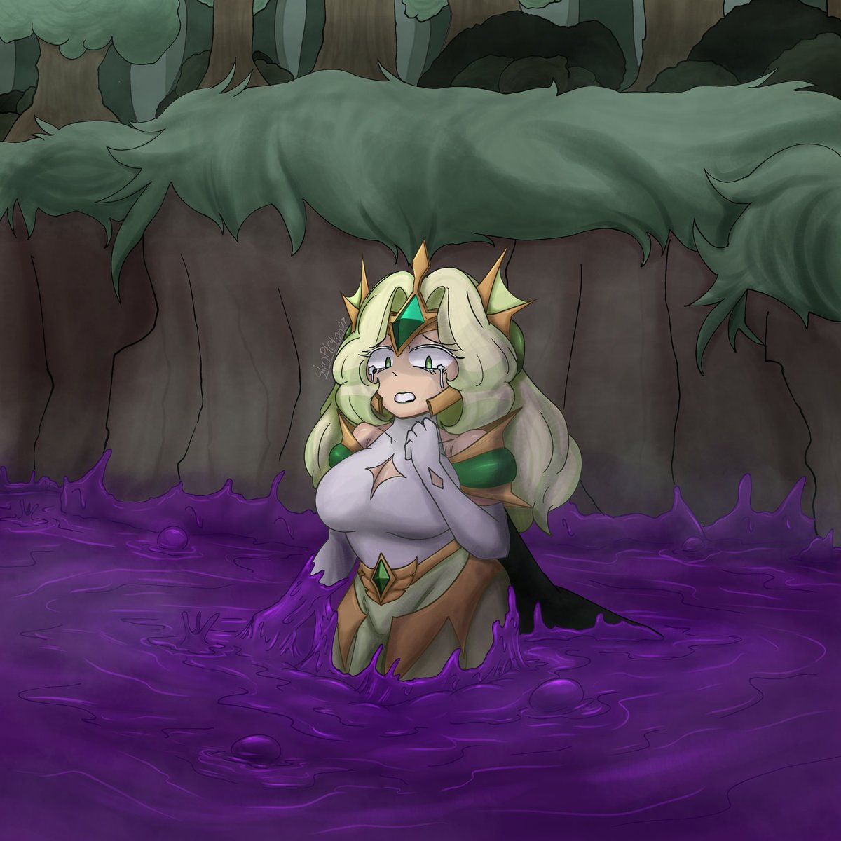 A sticky purple swamp of sorts