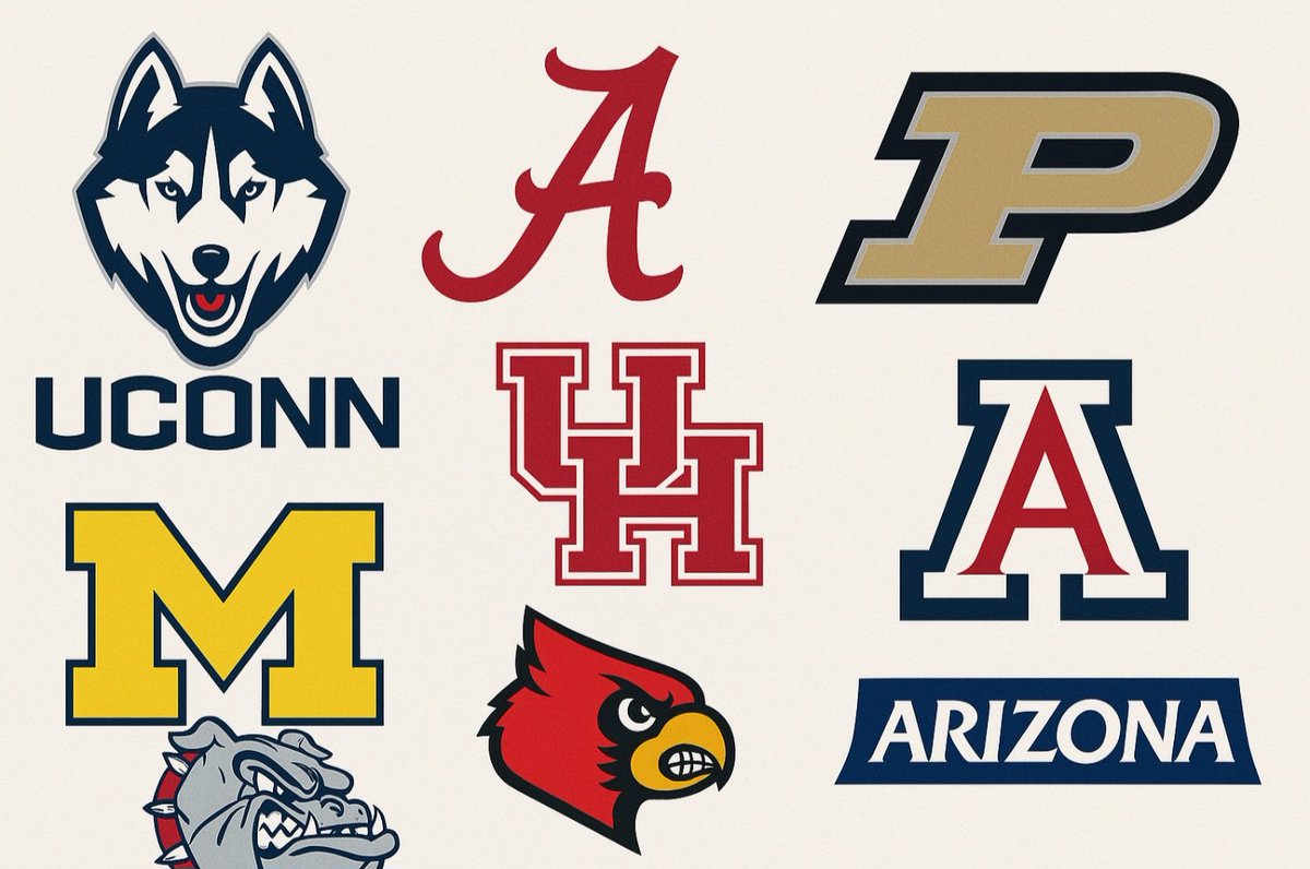These are my top 8 early National Championship contenders for this season, Uconn, Purdue, Houston, Michigan, Alabama, Louisville, Arizona &amp; Gonzaga. Who does everyone have winning it? 
#college #basketball #NCAA #predictions