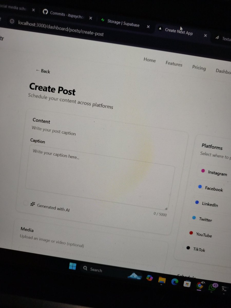 ItsPsychoCoder's tweet image. Create post page working
