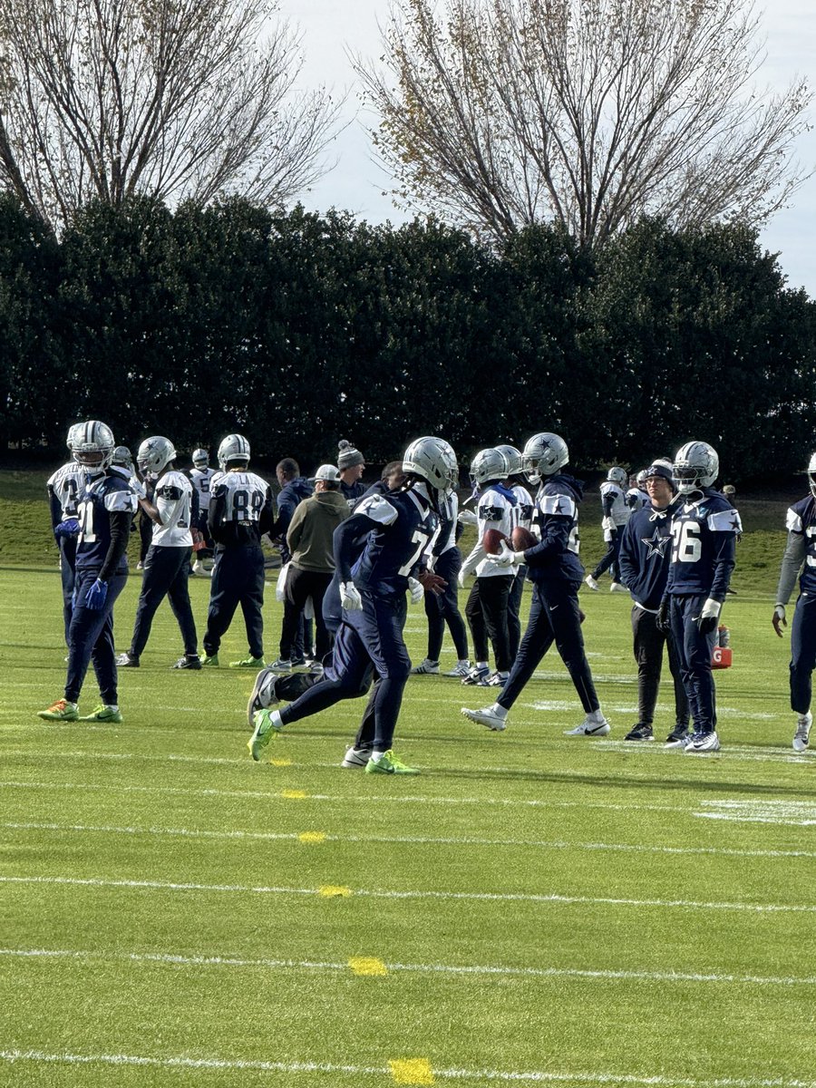 clarencehilljr's tweet image. Trevon Diggs back at practice